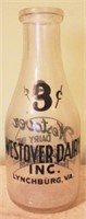 Westover Dairy Milk Bottle - 9.5" tall