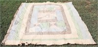 Antique Quilt (As is/Worn/Damaged) - 72" x 66"