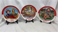 Lot of 3 Collectable Campbell Soup 8.25" Plates.