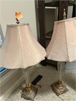 2 Glass Lamps