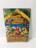 Vintage Tin Sign Margaritaville U15E