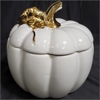 Cheryl's Ceramic Pumpkin Cover Jar