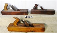 3 – Wooden handled molding planes, refinished