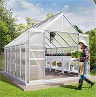 10x12FT Polycarbonate Greenhouse-BOX 1 OF 2