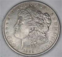 1889 P AU Grade Morgan Silver Dollar
