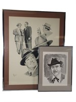 Abbott & Costello and Red Skelton Prints