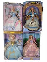 4 Barbie Princess Dolls