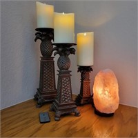 Luminara Electric Candles w/ Salt Lamp