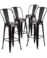 $326 Lily 4pk 30in High Antique Barstool with