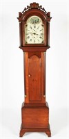 Early 19th C. Chippendale Cherry Grandfather Clock