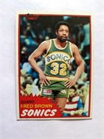 1981-82 Topps Fred Brown Card #43