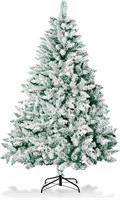 6ft Christmas Tree  900 Tips  Metal Stand  White