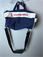 Vintage small racquetball duffel bag barrel bag