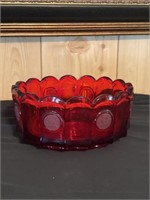 Fostoria coin glass ruby red