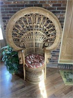 Wicker-Style Fan Chair