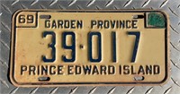 1969 PRINCE EDWARD ISLAND LICENCE PLATE