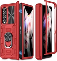Caka for Galaxy Z Fold 3 5G Case - Red