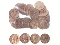(40) U. S. Silver Quarters
