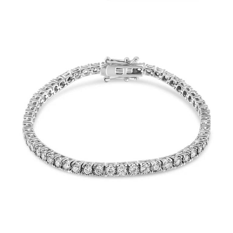 14K Gold Lab Diamond Tennis Bracelet