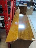 Solid oak wood shelf, 66"L x 6"h x 8" d