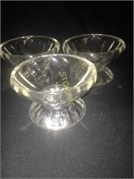 Dessert Dish Glasses x 7