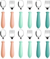 12 Pcs Toddler Cutlery, Stainless Steel Toddler Sp
