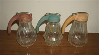 Collection of Three Vintage Syrup Servers