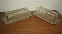 Two Antique Butter Dishes
