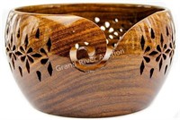 Rosewood Crafted Wooden Yarn Bowl