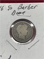 1916 S Barber Silver Dime