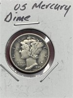 1934 US Mercury dime Silver coin