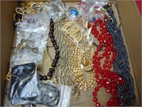 Vintage Costume Jewelry, Beads, Chains, and More