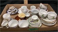 Flat Miniature Cups and Saucers