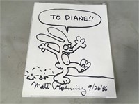 Original Matt Groening Binky The Rabbit 1986