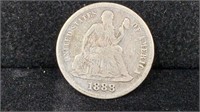1888 Seated Liberty Silver Dime