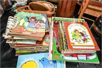 (2) Stacks of Vintage Children Storybooks
