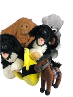 Large Basket of Plush Animals