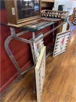 Glass Top Sofa Table