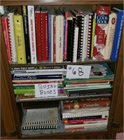 Large Group of Cookbooks-Bring boxes