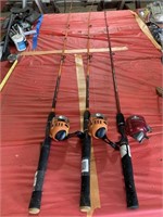 Zebco fishing poles, not tested