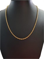 14kt Gold Rope Twist 16" Necklace