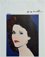 Andy Warhol Ltd Edition Print "Jane Fonda" COA