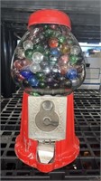 Large gumball machine w/shooter marbles