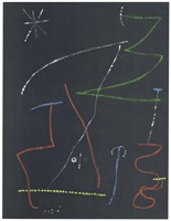 Joan Miro pochoir for XXe Siecle, 1958