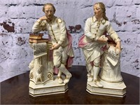 Pair of Antique English Porcelain Figures