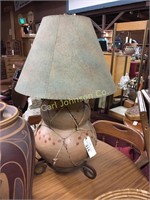 HANDMADE POTTERY VASE LAMP