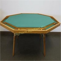 Oak Octagon Game Table