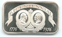 1 oz .999 Fine Silver Bar - Bi-Centennial Issue,