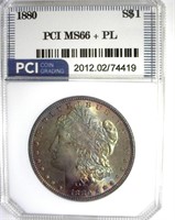 1880 Morgan MS66+ PL LISTS $8000