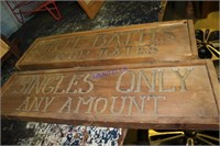 Classic wood "Bath" Signs